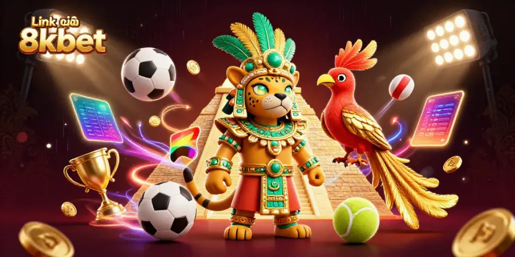 Engage with the excitement at Link vào 8kbet featuring dynamic sports elements and vibrant casino visuals.