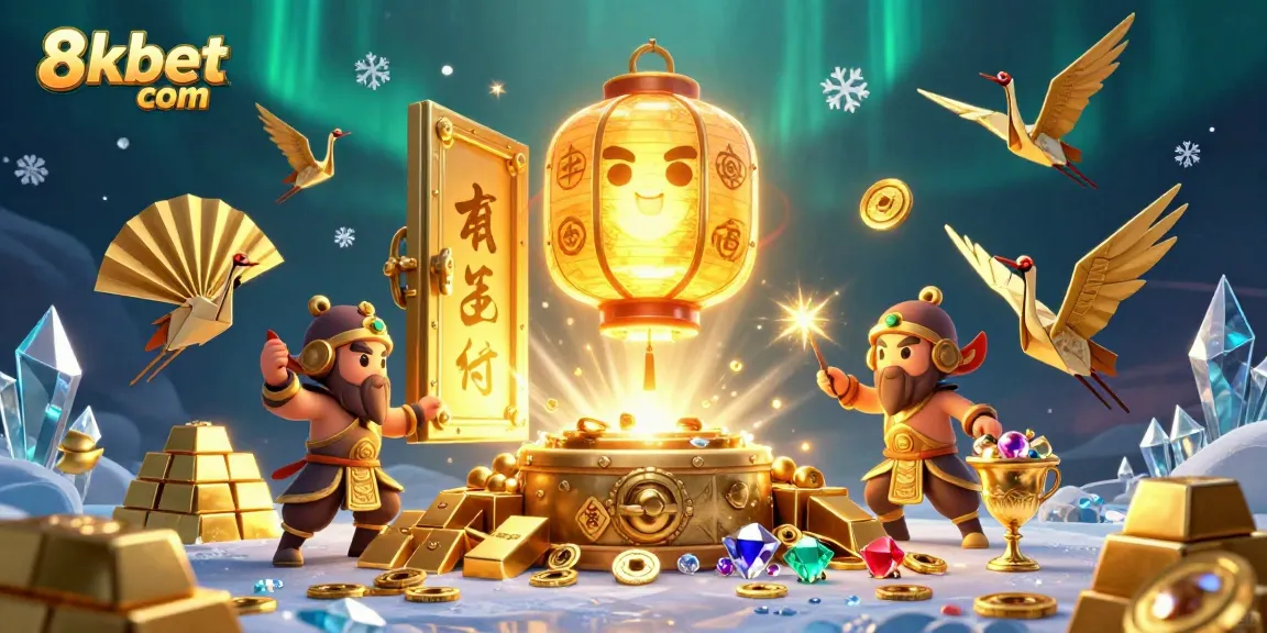 Experience the magic of 8kbet com with a luminous lantern spirit and dazzling casino treasures