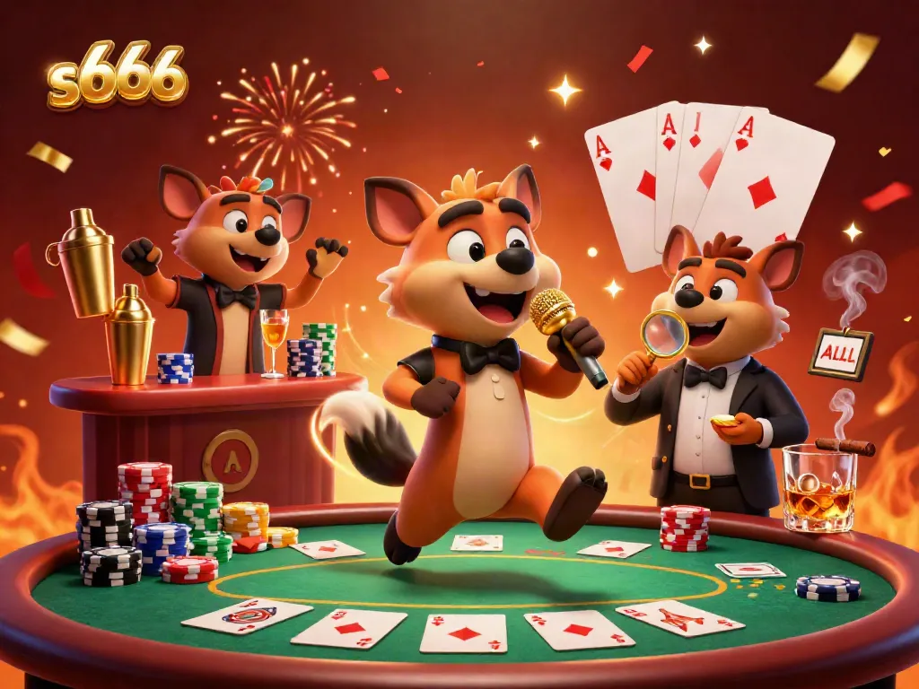 Experience the vibrant casino atmosphere with s666 as hyenas entertain, bartend, and guard the action.