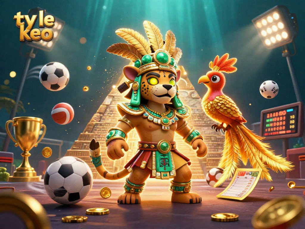 Experience the excitement of ty le keo with thrilling sports betting elements in this dynamic scene.