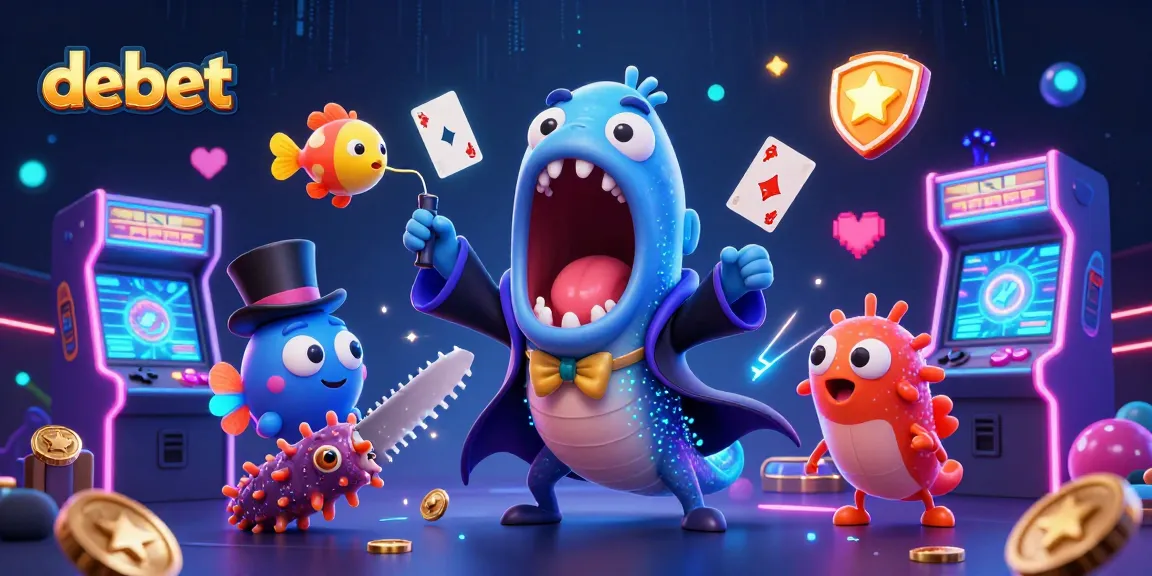 Enjoying a vibrant debet gaming scene featuring a magical deep-sea eel performing tricks alongside friends.