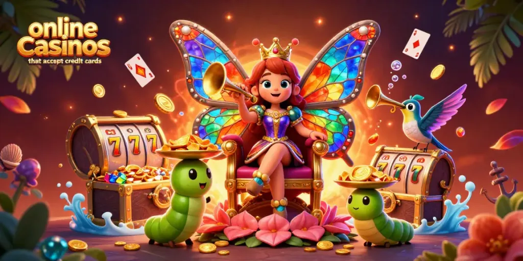 Experience the excitement of online casinos that accept credit cards with vibrant gaming visuals and rich illustrations