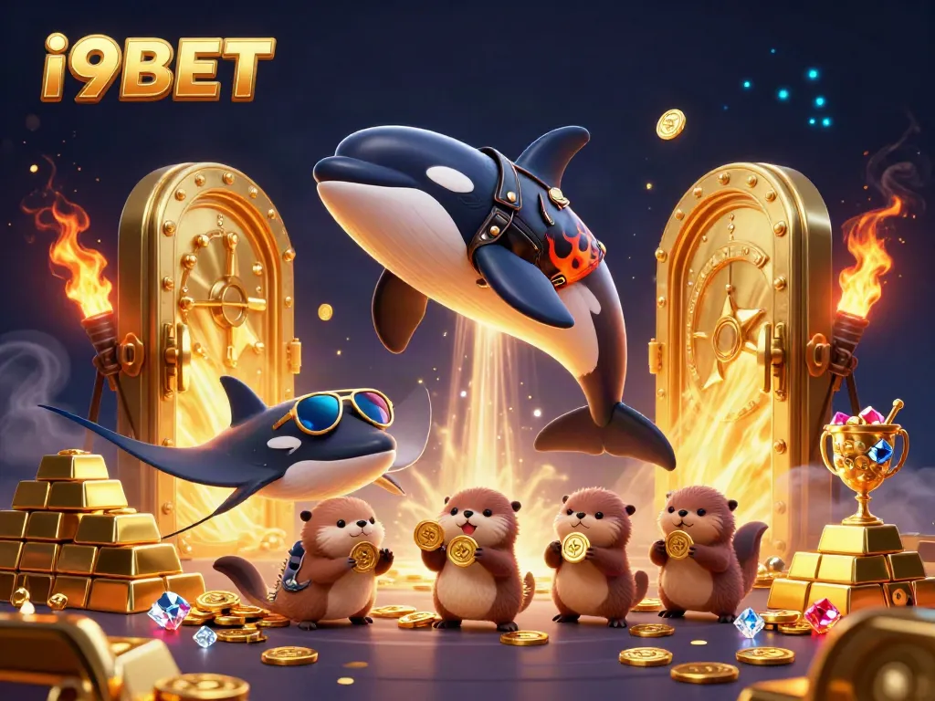 Experience the thrill of i9BET with 3D characters and treasure scenes featuring exciting gambling elements.